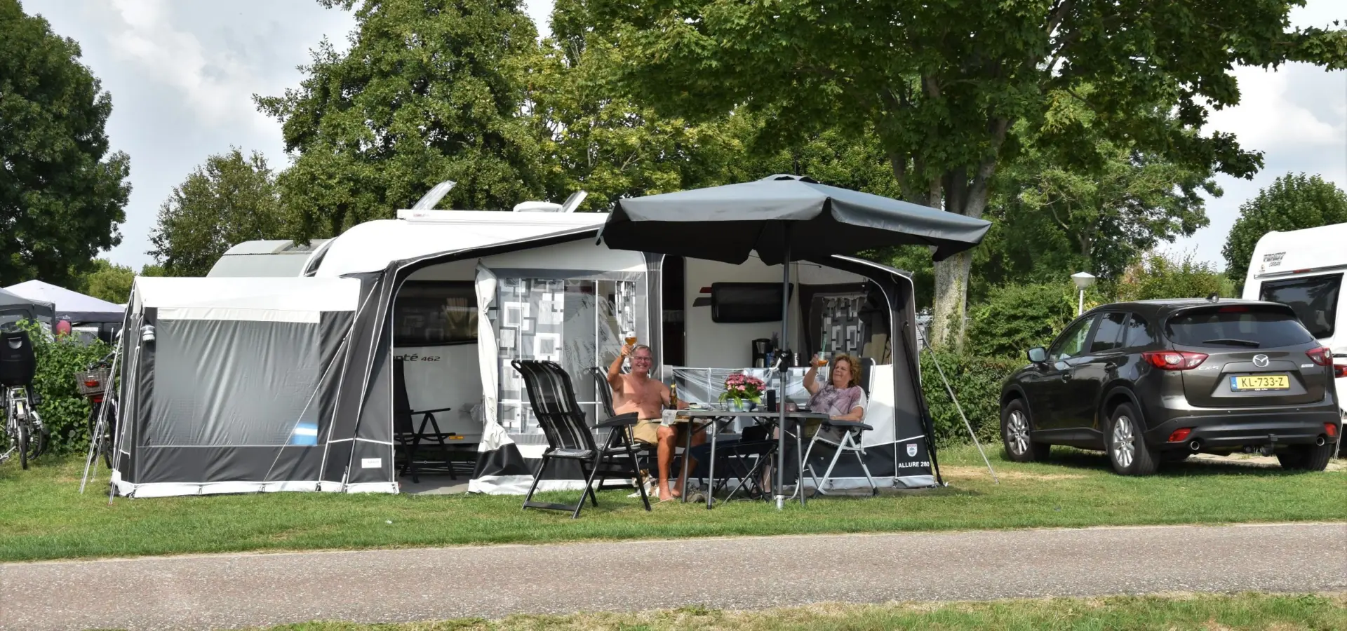 Campsite Brielle camping pitch Spronsen outer edge 36