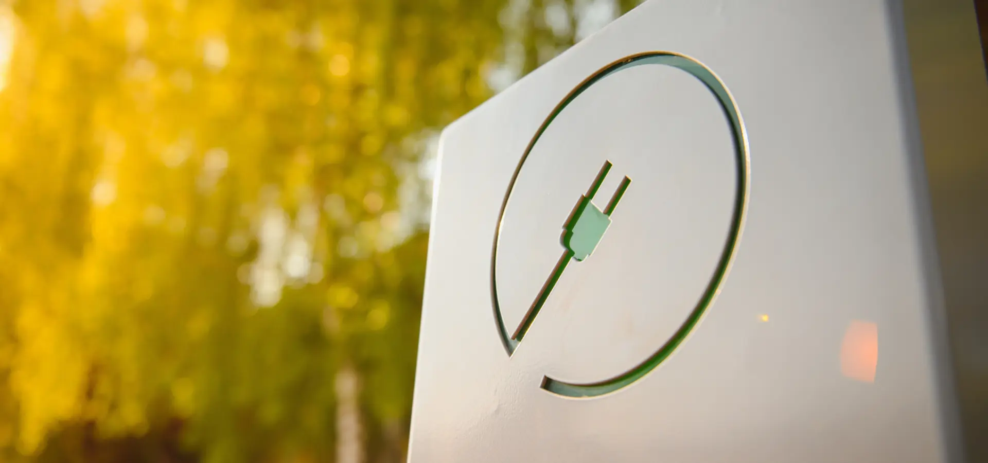 Campsite with charging station